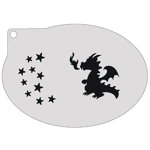 schminksjabloon-draak-12x9cm-cs0199