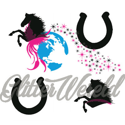 minisjabloon-paard-4-stuks-sj3035