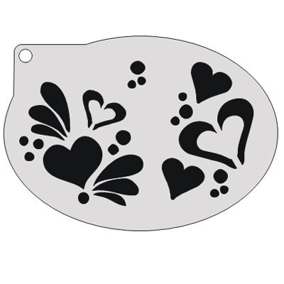 schminksjabloon-harten-12x9cm-cs0031