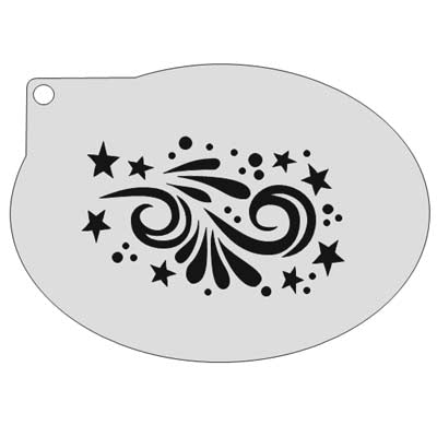 schminksjabloon-sierlijk-ster-12x9cm-cs0059