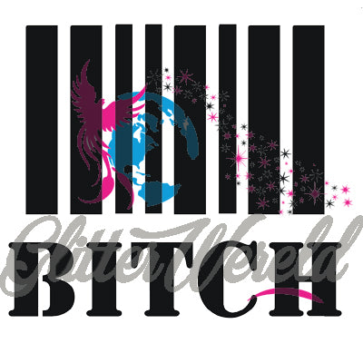 streepjescode-bitch-5x5cm-sj2501