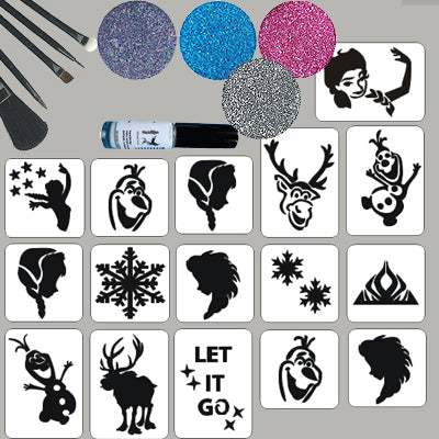 Glittertattoo set prinses II SET140