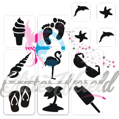 glittertattoo-sjablonenset-zomer-set196