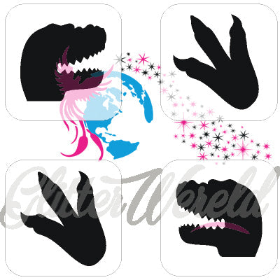 minisjabloon-dino-4-stuks-sj3043