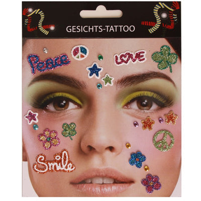 gezichts-tattoo-flower-power-gs1006