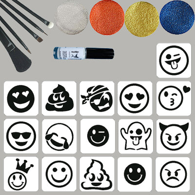 glittertattoo-set-smilie-set147