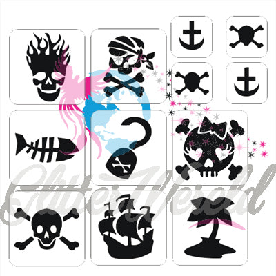 glittertattoo-sjablonenset-piraten-set113