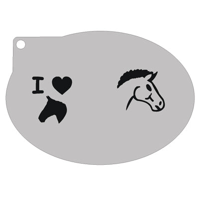 schminksjabloon-love-horses-12x9cm-cs0155